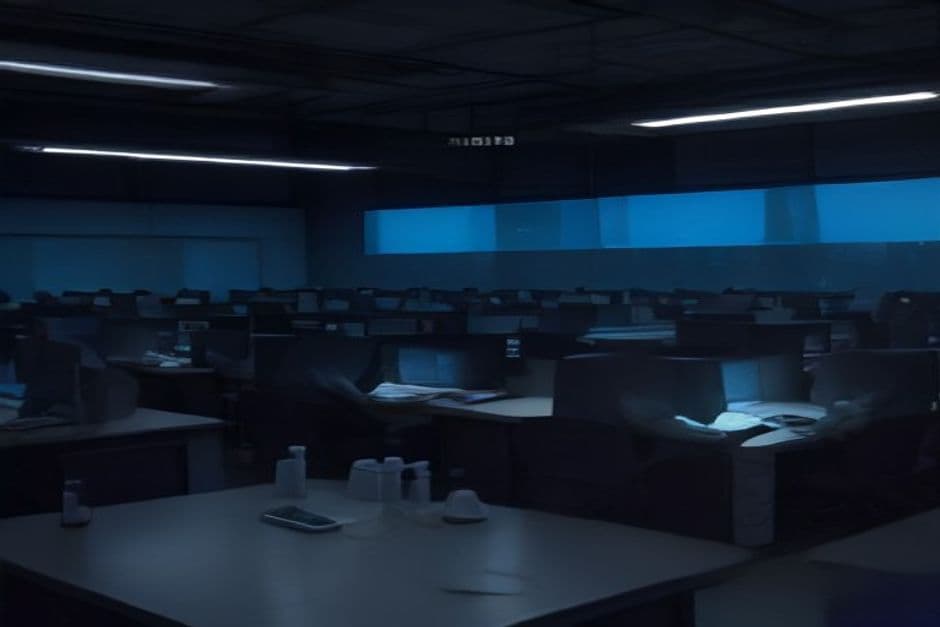 engineers working late at night
