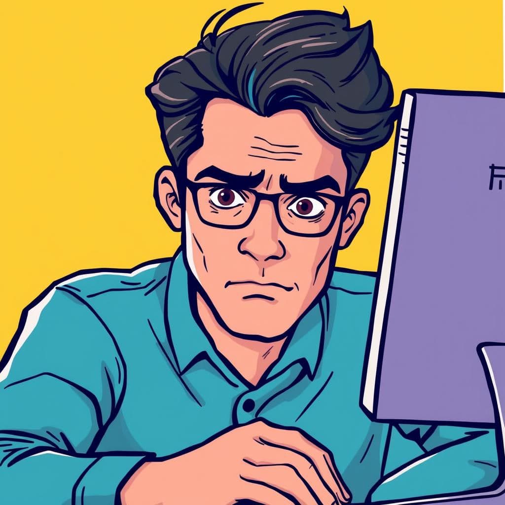 person looking skeptical