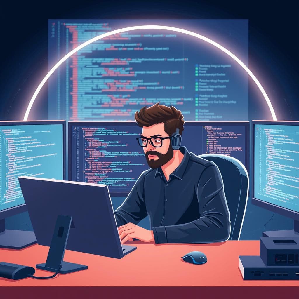Developer with AI coding and Mouse