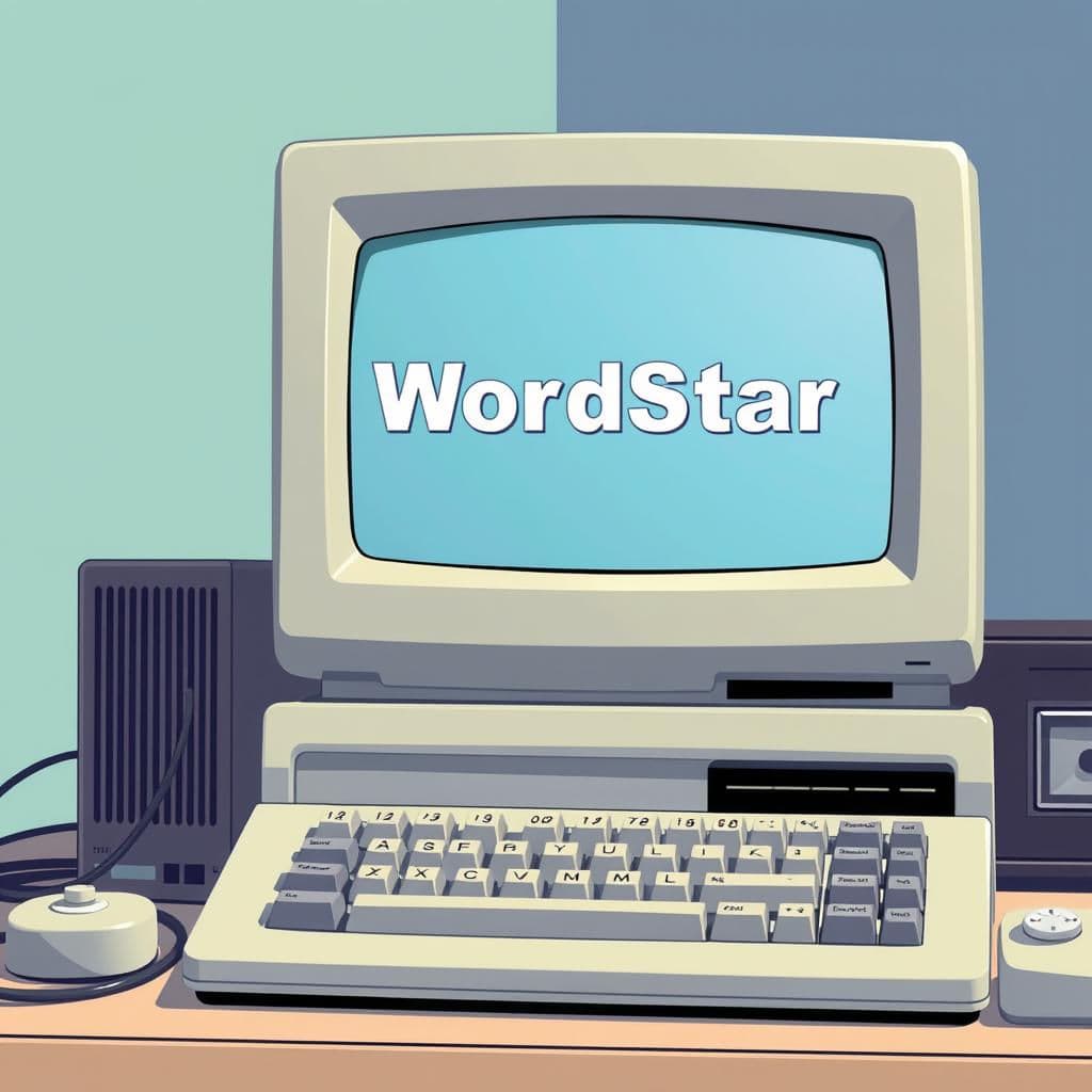 Old computer with WordStar